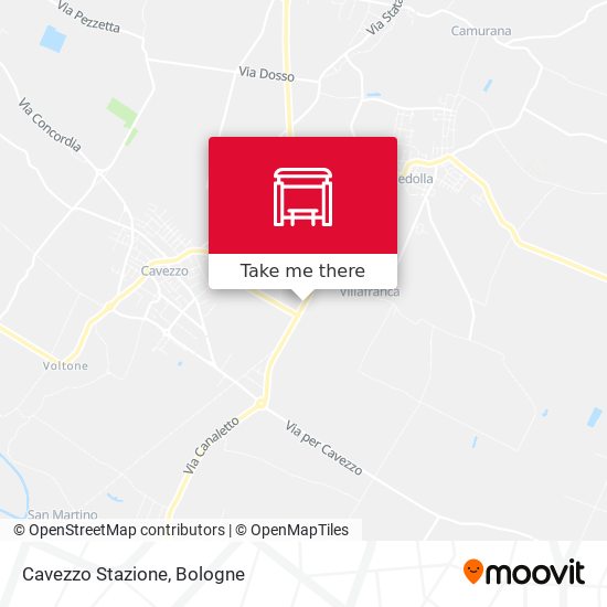 Cavezzo Stazione map