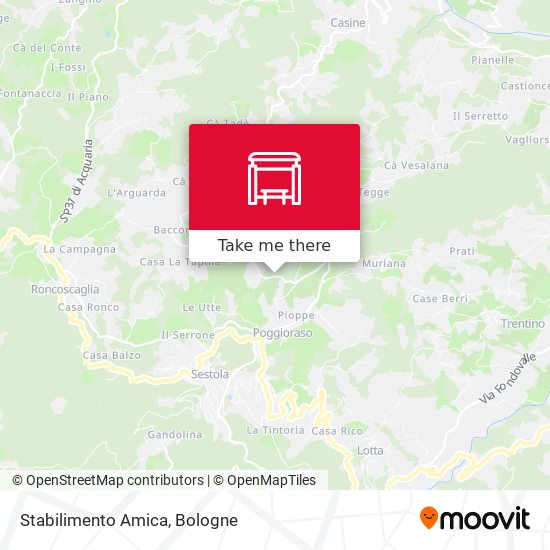 Stabilimento Amica map