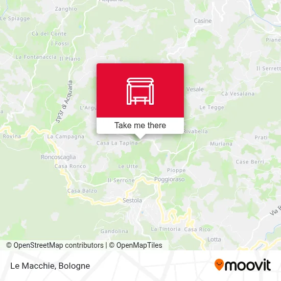Le Macchie map