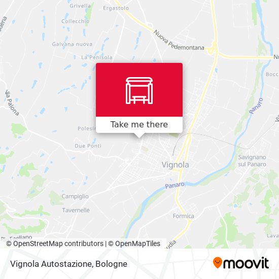 Vignola Autostazione map