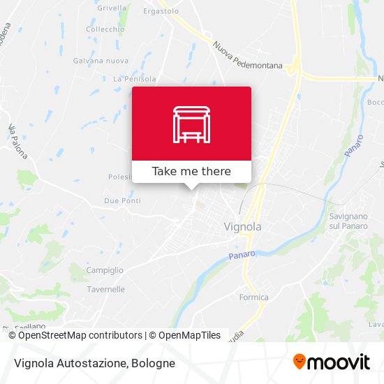 Vignola Autostazione map