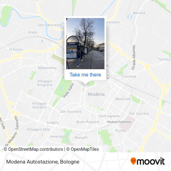 Modena  Autostazione map