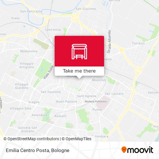 Emilia Centro Posta map