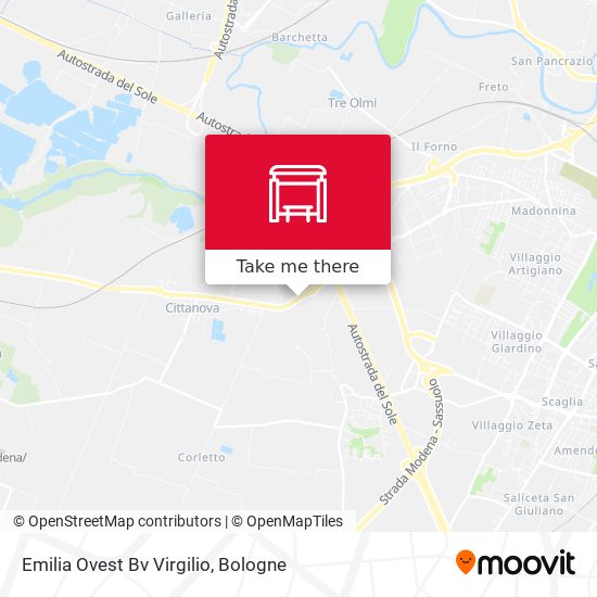 Emilia Ovest Bv Virgilio map
