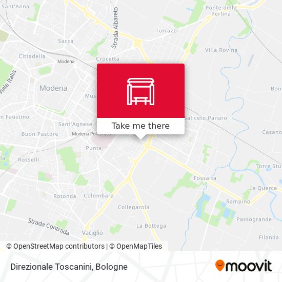 Direzionale Toscanini map