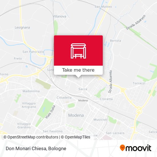 Don Monari Chiesa map