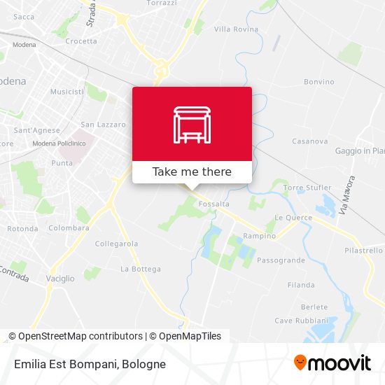 Emilia Est Bompani map