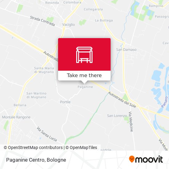 Paganine Centro map