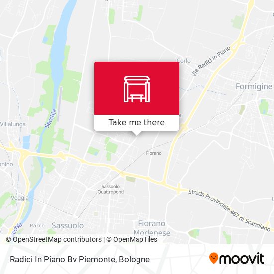 Radici In Piano Bv Piemonte map