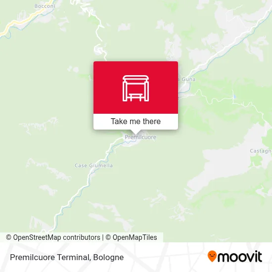 Premilcuore Terminal map