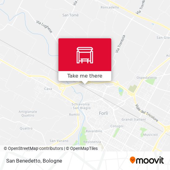 San Benedetto map