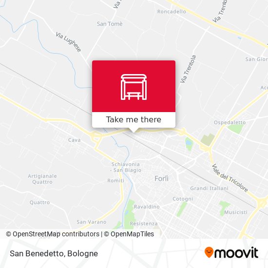 San Benedetto map