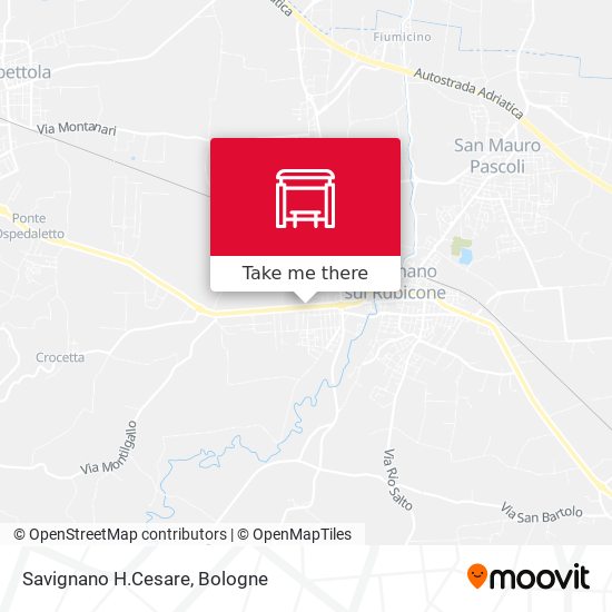 Savignano H.Cesare map