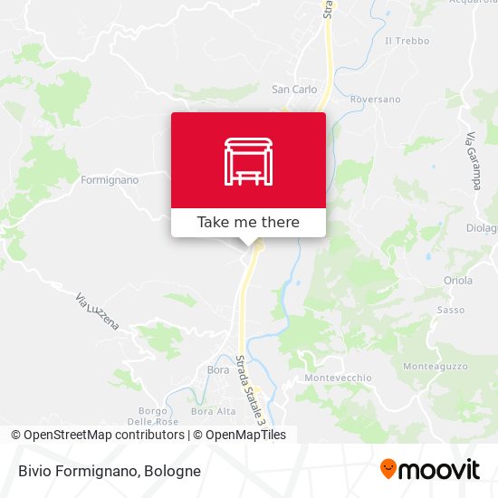 Bivio Formignano map