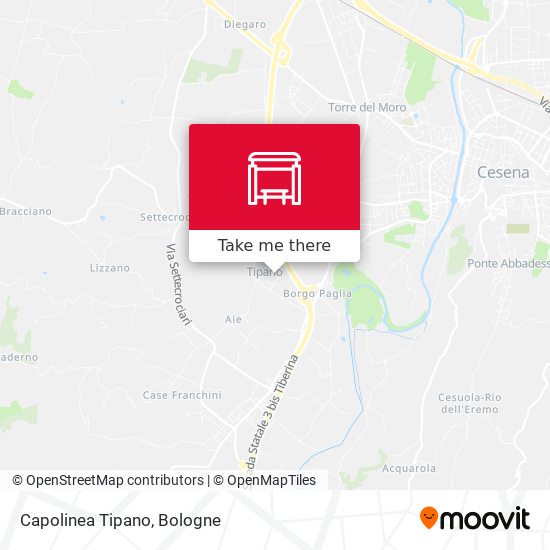 Capolinea Tipano map