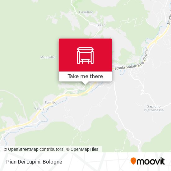 Pian Dei Lupini map