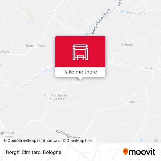 Borghi Cimitero map