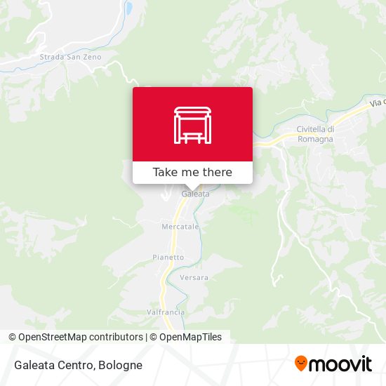 Galeata Centro map