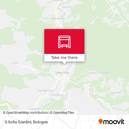 S.Sofia Giardini map