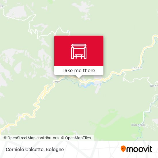 Corniolo Calcetto map