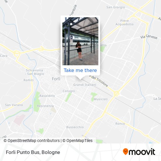 Forli Punto Bus map