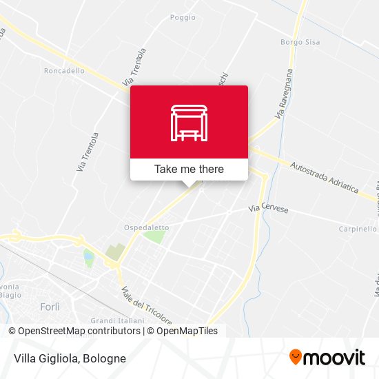 Villa Gigliola map
