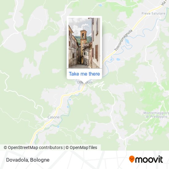 Dovadola map