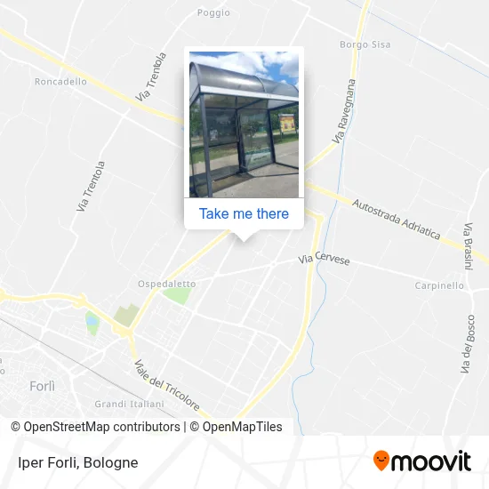 Iper Forli map