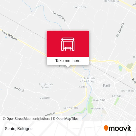 Senio map
