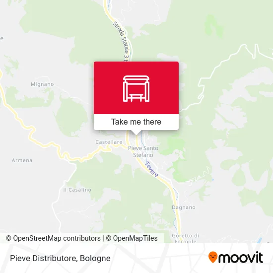 Pieve Gas Station map