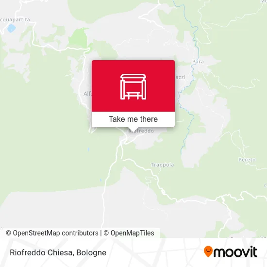 Riofreddo Church map