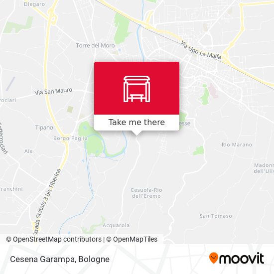 Cesena Garampa map
