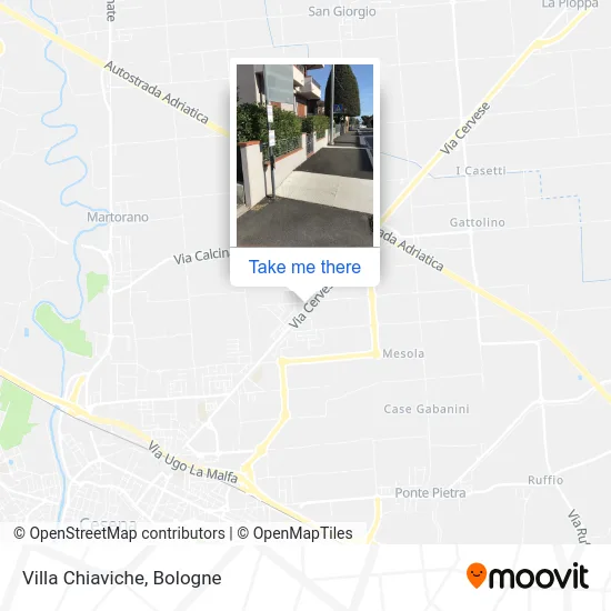 Villa Chiaviche map