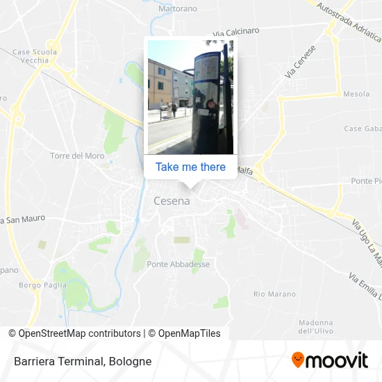 Barriera Terminal map