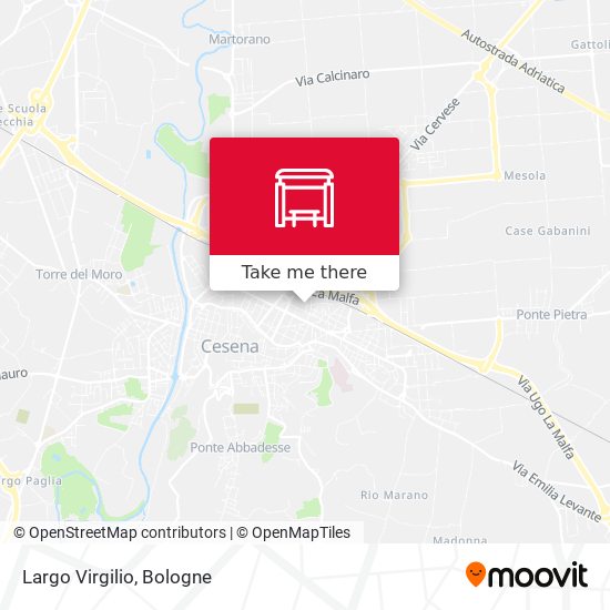 Largo Virgilio map