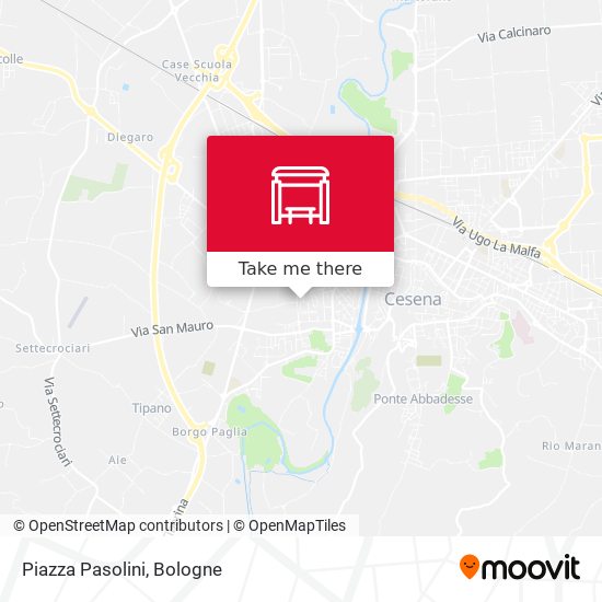 Piazza Pasolini map