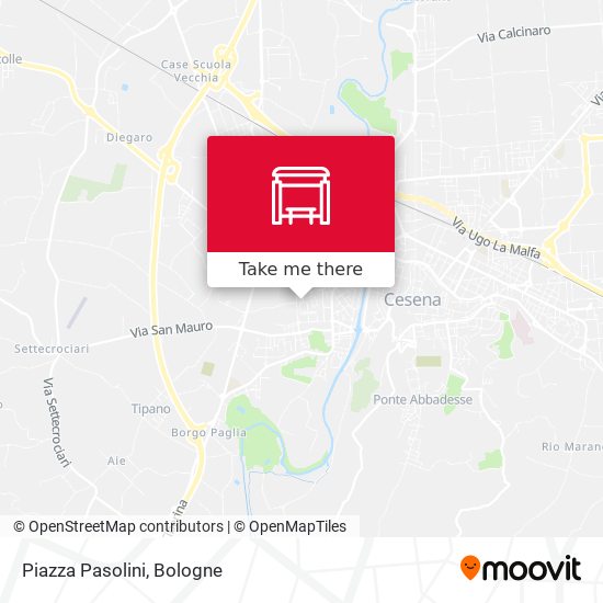 Piazza Pasolini map