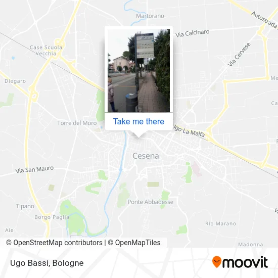 Ugo Bassi map