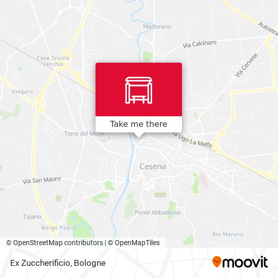 Ex Zuccherificio map