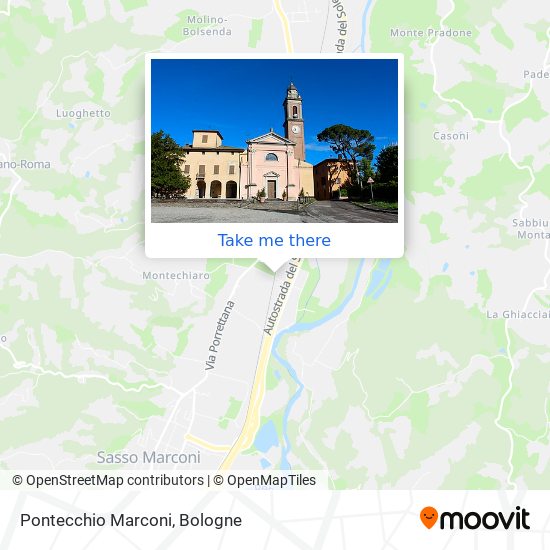 Pontecchio Marconi map