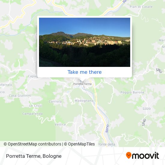 Porretta Terme map