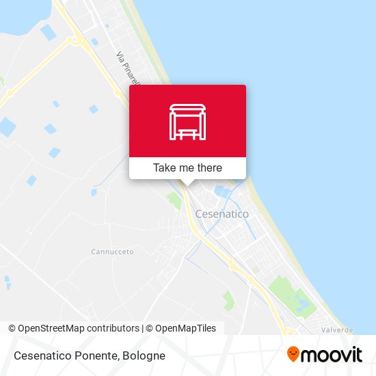 Cesenatico Ponente map
