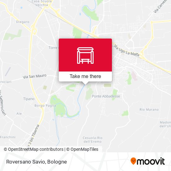 Roversano Savio map