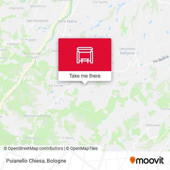 Puianello Chiesa map