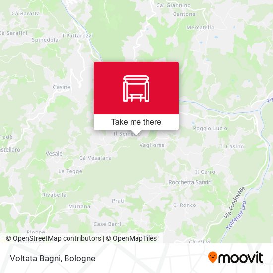 Voltata Bagni map