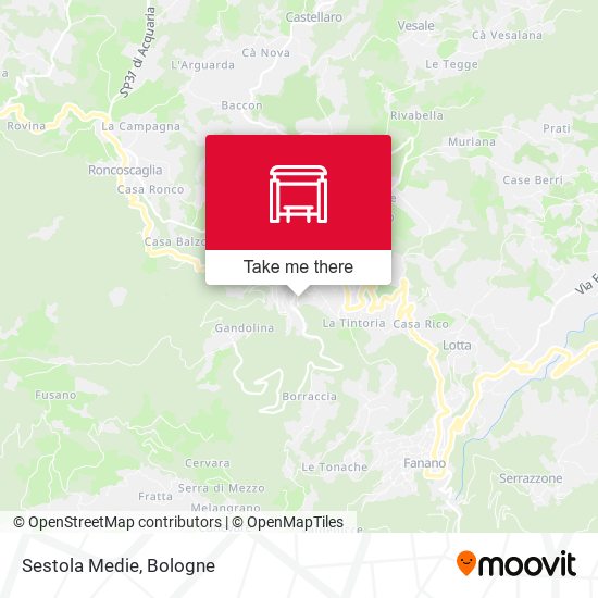 Sestola Medie map