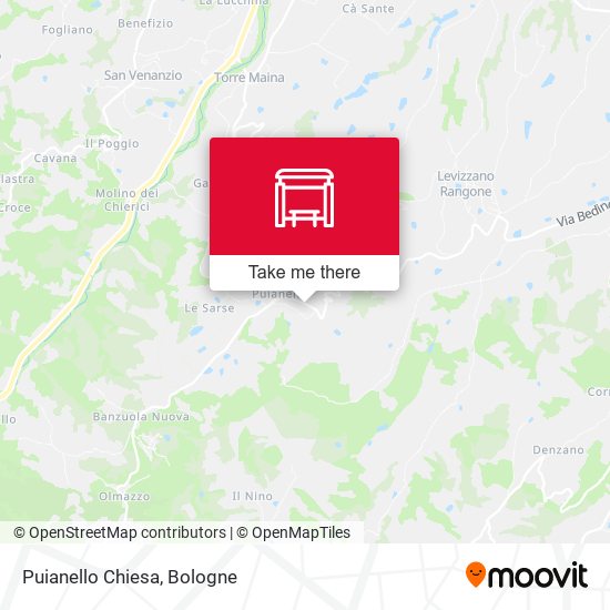 Puianello Chiesa map