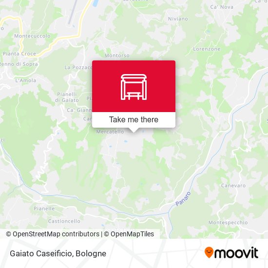 Gaiato Caseificio map