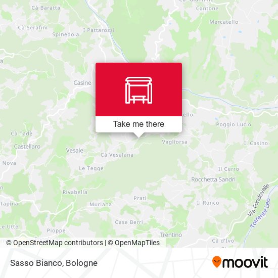 Sasso Bianco map