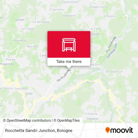 Rocchetta Sandri Junction map